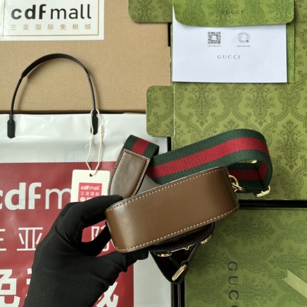 1:1 Replica Gucci Horsebit 1955 Strap Wallet Brown For Women, Women's Bags 4.7in/12cm GG ‎699760 HUHHG 8565