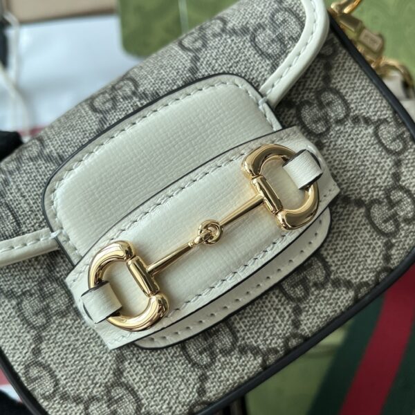 1:1 Replica Gucci Horsebit 1955 Strap Wallet Brown For Women, Women's Bags 4.7in/12cm GG ‎