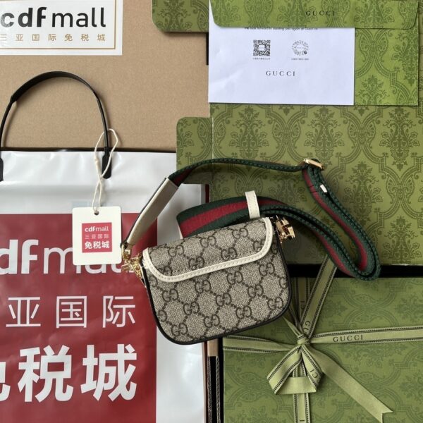 1:1 Replica Gucci Horsebit 1955 Strap Wallet Brown For Women, Women's Bags 4.7in/12cm GG ‎