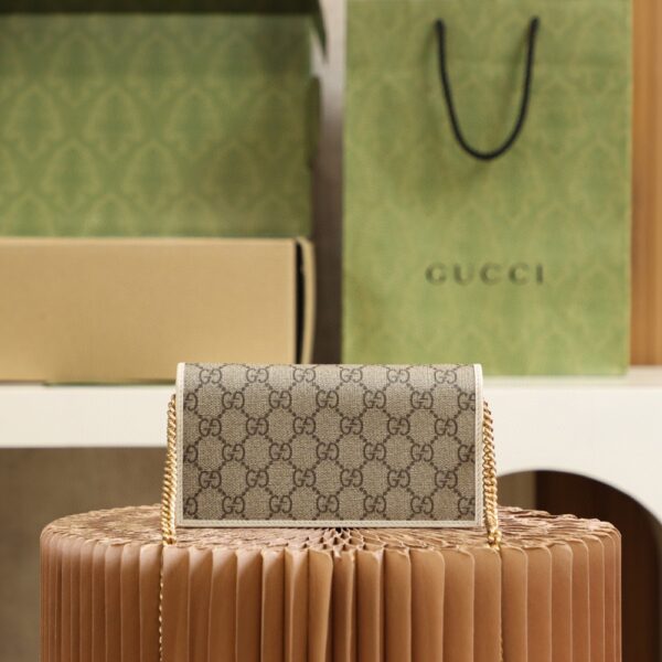 Gucci Horsebit 1955 Wallet With Chain 19cm Beige