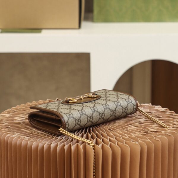 Gucci Horsebit 1955 Wallet With Chain 19cm Beige