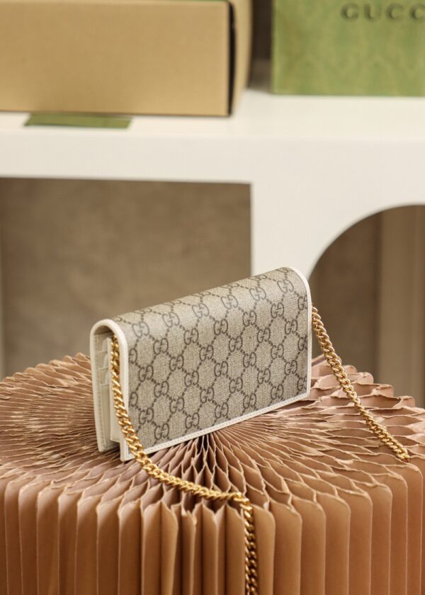Gucci Horsebit 1955 Wallet With Chain 19cm Beige