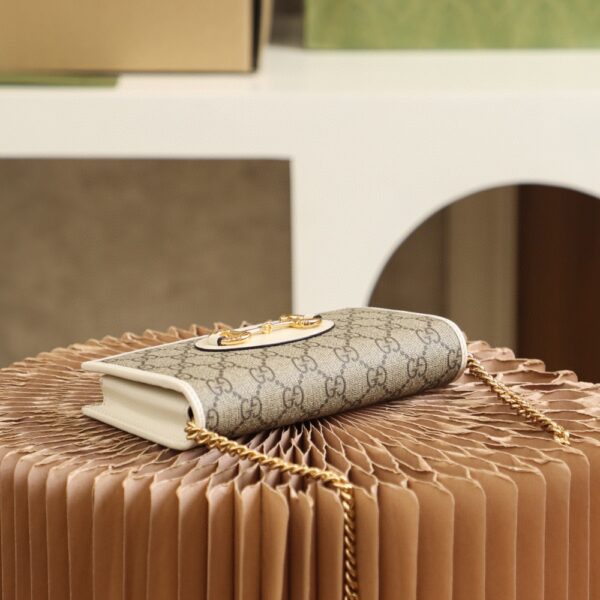 Gucci Horsebit 1955 Wallet With Chain 19cm Beige