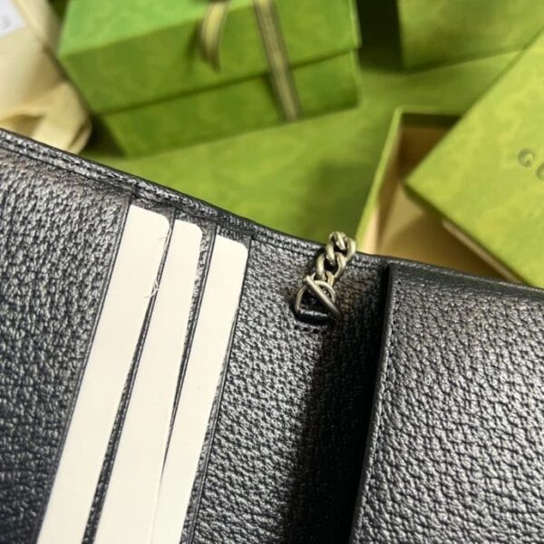 1:1 Replica Gucci Horsebit 1955 Wallet With Chain Beige And Blue For Women 7.5in/19cm GG