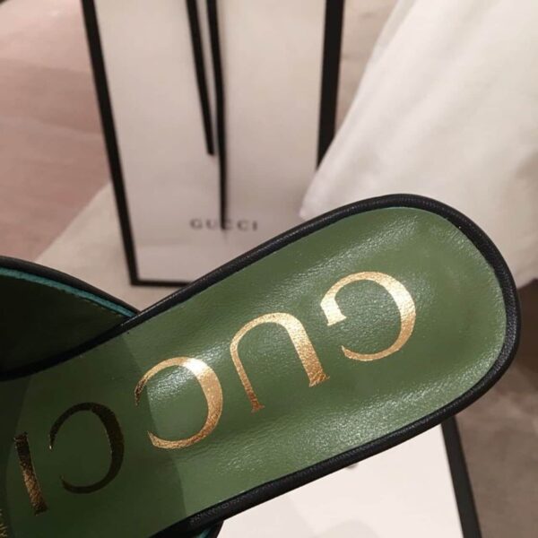 Gucci Horsebit Platform Mules Calfskin Leather Spring/Summer Collection Black