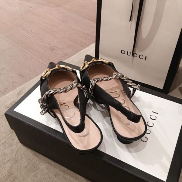 Gucci Horsebit Slingback Flats Calfskin Leather Spring/Summer Collection, Black
