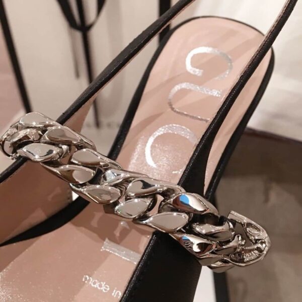 Gucci Horsebit Slingback Flats Calfskin Leather Spring/Summer Collection, Black
