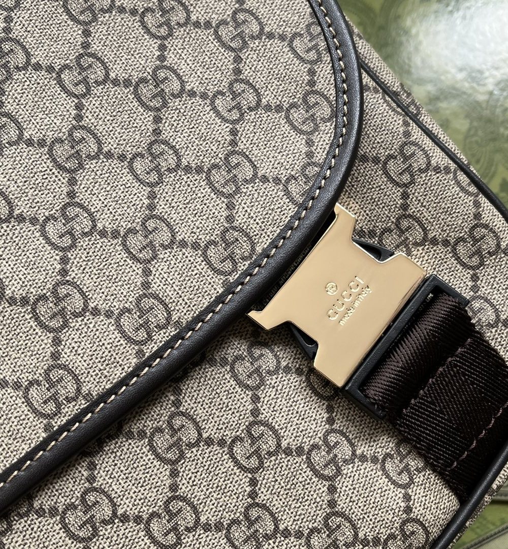 1:1 Replica Gucci Imprime Medium Messenger Bag Brown For Women, Women's Bags 12in/30.5cm GG