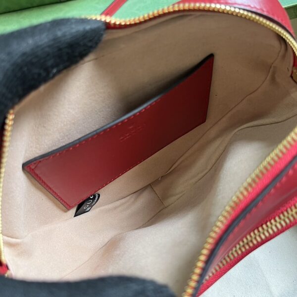 1:1 Replica Gucci Interlocking G Mini Heart Shoulder Bag Red/White/Black For Women 20cm / 7.9in 751628 AACCL 6433