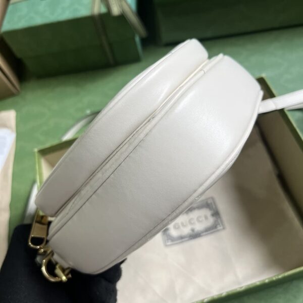 1:1 Replica Gucci Interlocking G Mini Heart Shoulder Bag Red/White/Black For Women 20cm / 7.9in 751628 AACCL 6433