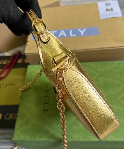 1:1 Replica Gucci Jackie 1961 Lizard Mini Bag Gold For Women, Women's Bags 7.5in/19cm GG ‎