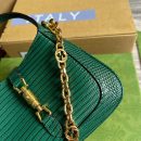 1:1 Replica Gucci Jackie 1961 Lizard Mini Bag Green For Women, Women's Bags 7.5in/19cm GG ‎