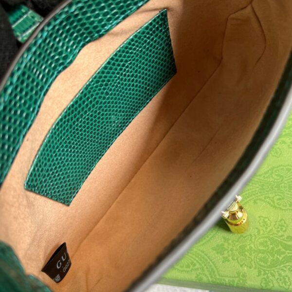 1:1 Replica Gucci Jackie 1961 Lizard Mini Bag Green For Women, Women's Bags 7.5in/19cm GG ‎