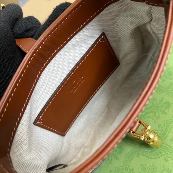 1:1 Replica Gucci Jackie 1961 Mini GG Shoulder Bag Beige For Women, Women's Bags 7.5in/19cm GG 675799 21HRG 2687