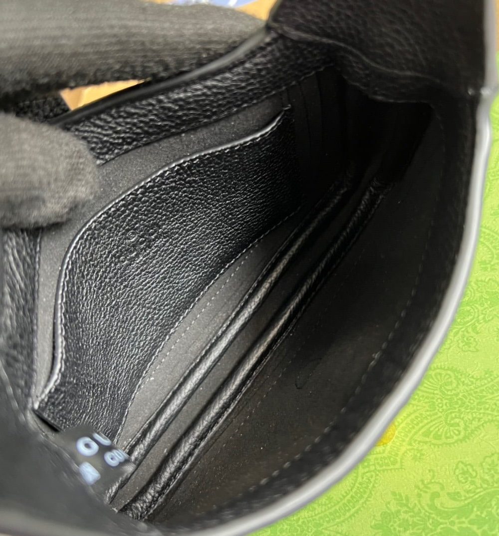 1:1 Replica Gucci Jackie 1961 Mini Shoulder Bag Black For Women, Women's Bags 7.5in/19cm GG ‎637091 10O0G 1000