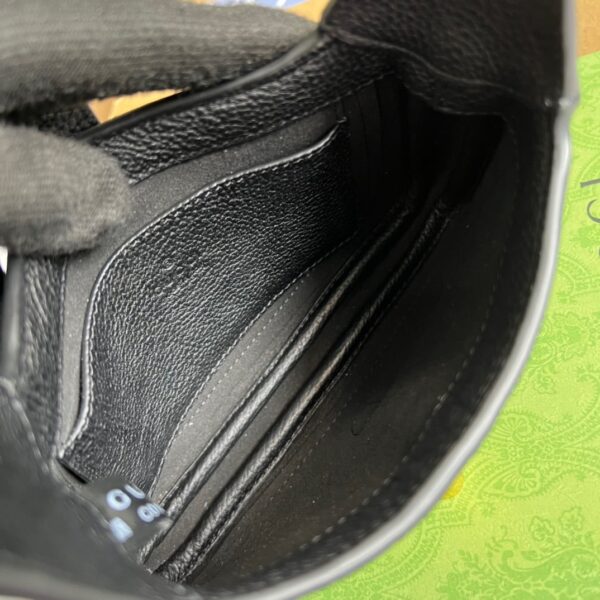 1:1 Replica Gucci Jackie 1961 Mini Shoulder Bag Black For Women, Women's Bags 7.5in/19cm GG ‎637091 10O0G 1000