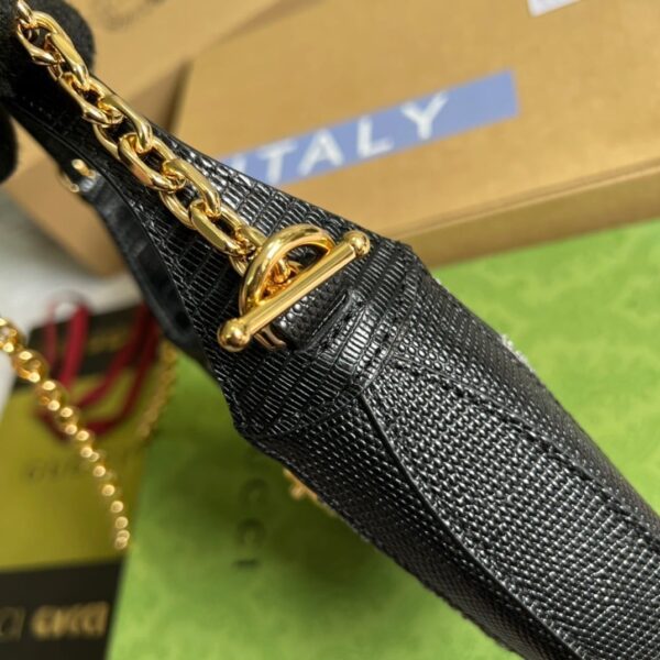 1:1 Replica Gucci Jackie 1961 Mini Shoulder Bag Black For Women, Women's Bags 7.5in/19cm GG