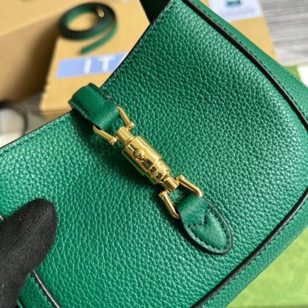 1:1 Replica Gucci Jackie 1961 Mini Shoulder Bag Green For Women, Women's Bags 7.5in/19cm GG