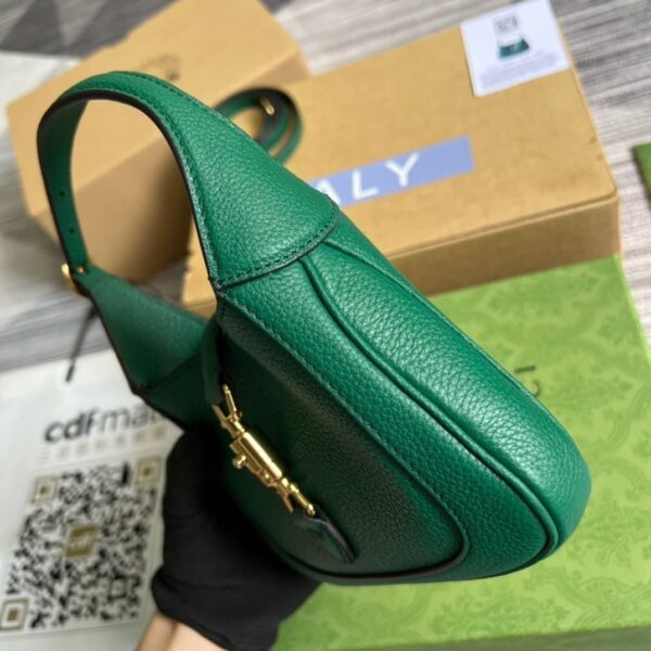 1:1 Replica Gucci Jackie 1961 Mini Shoulder Bag Green For Women, Women's Bags 7.5in/19cm GG