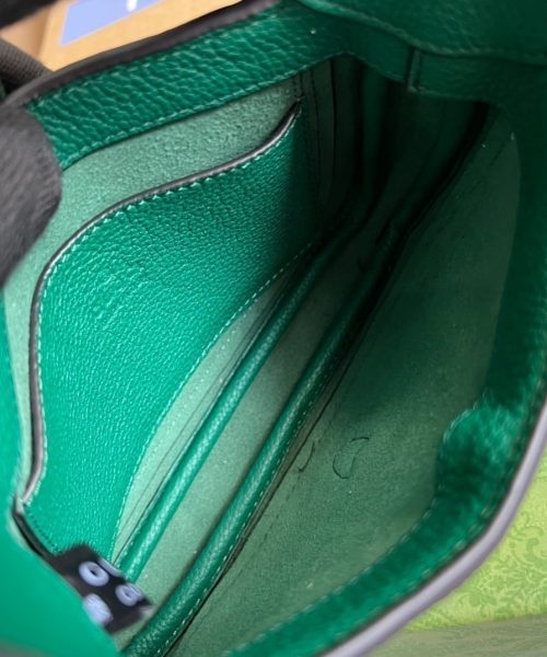 1:1 Replica Gucci Jackie 1961 Mini Shoulder Bag Green For Women, Women's Bags 7.5in/19cm GG