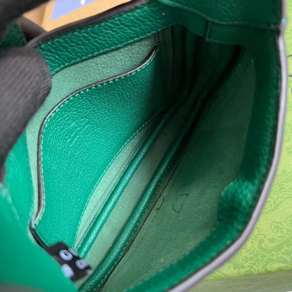1:1 Replica Gucci Jackie 1961 Mini Shoulder Bag Green For Women, Women's Bags 7.5in/19cm GG