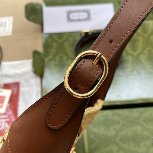 1:1 Replica Gucci Jackie 1961 Small Bag Beige And Brown For Women, Women's Bags 10.8in/27.5cm GG‎ ‎‎