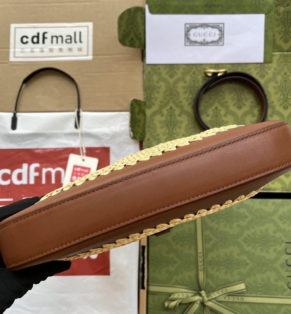 1:1 Replica Gucci Jackie 1961 Small Bag Beige And Brown For Women, Women's Bags 10.8in/27.5cm GG‎ ‎‎