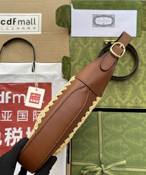 1:1 Replica Gucci Jackie 1961 Small Bag Beige And Brown For Women, Women's Bags 10.8in/27.5cm GG‎ ‎‎