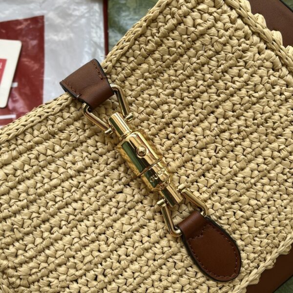 1:1 Replica Gucci Jackie 1961 Small Bag Beige And Brown For Women, Women's Bags 10.8in/27.5cm GG‎ ‎‎