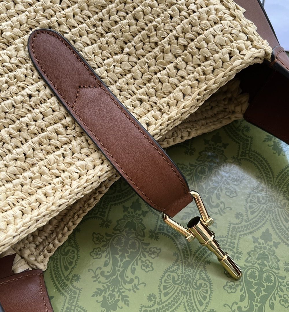 1:1 Replica Gucci Jackie 1961 Small Bag Beige And Brown For Women, Women's Bags 10.8in/27.5cm GG‎ ‎‎