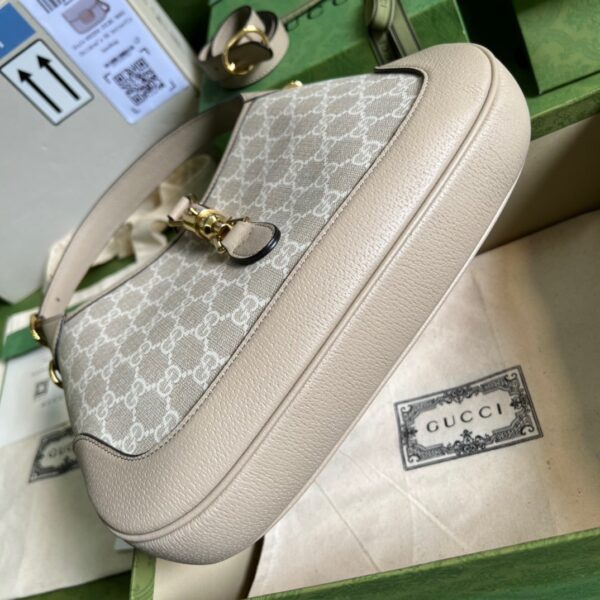 1:1 Replica Gucci Jackie 1961 Small GG Shoulder Bag Beige For Women, Women's Bags 11in/28cm GG ‎678843 UULAG 9682