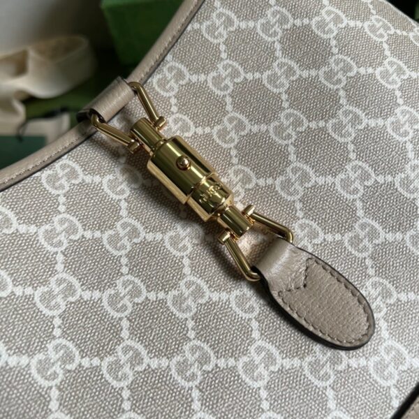 1:1 Replica Gucci Jackie 1961 Small GG Shoulder Bag Beige For Women, Women's Bags 11in/28cm GG ‎678843 UULAG 9682