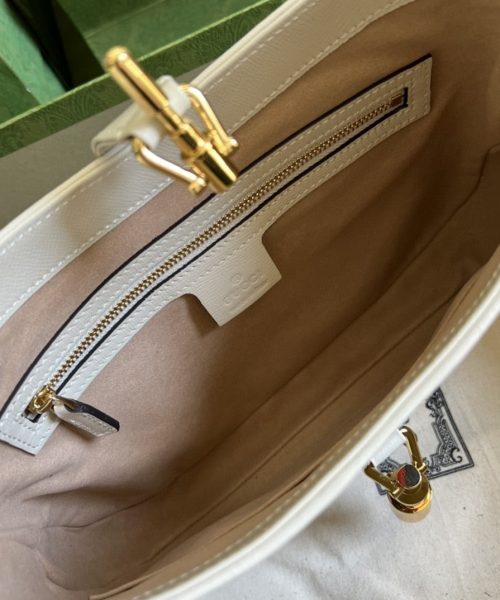 1:1 Replica Gucci Jackie 1961 Small Shoulder Bag Beige And Ebony GG Supreme Canvas For Women 11in/28cm 636706 HUHHG 9794