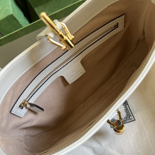 1:1 Replica Gucci Jackie 1961 Small Shoulder Bag Beige And Ebony GG Supreme Canvas For Women 11in/28cm 636706 HUHHG 9794