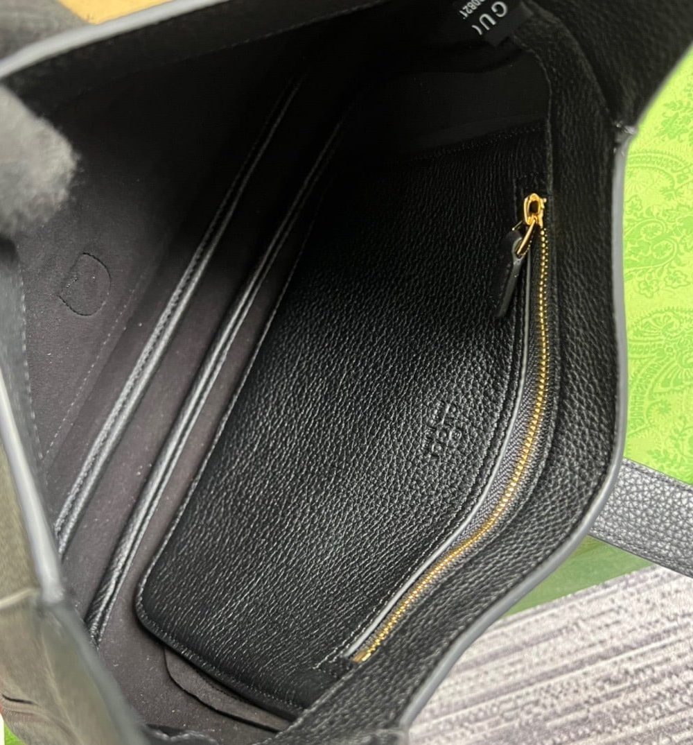 1:1 Replica Gucci Jackie 1961 Small Shoulder Bag Black For Women, Women's Bags 10.8in/28cm GG ‎636709 10O0G 1000