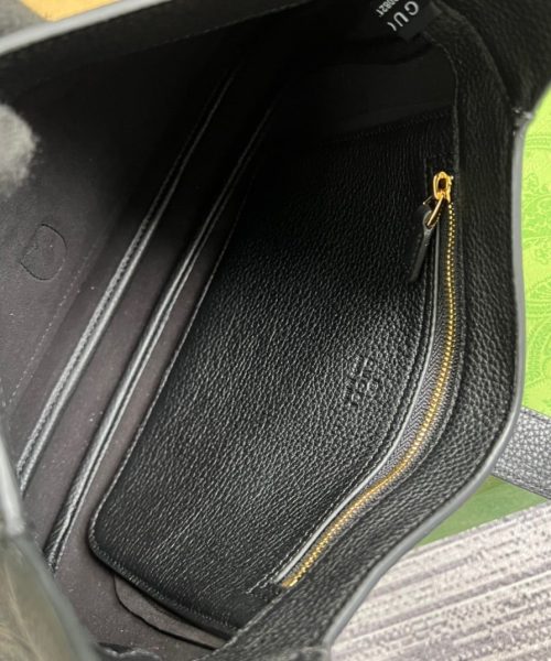 1:1 Replica Gucci Jackie 1961 Small Shoulder Bag Black For Women, Women's Bags 10.8in/28cm GG ‎636709 10O0G 1000