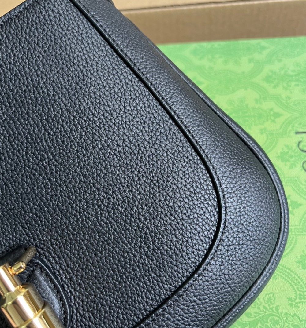 1:1 Replica Gucci Jackie 1961 Small Shoulder Bag Black For Women, Women's Bags 10.8in/28cm GG ‎636709 10O0G 1000