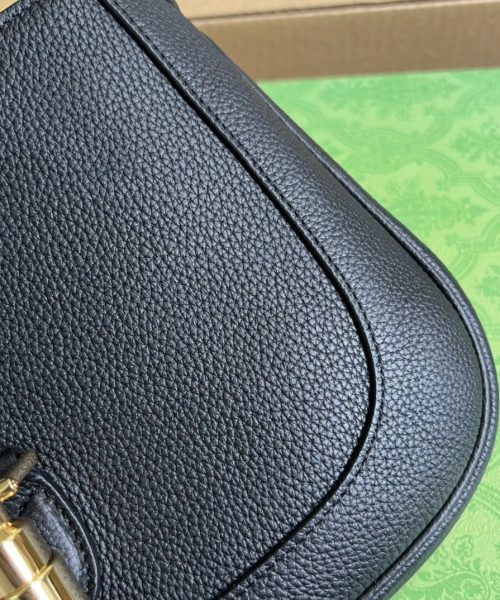 1:1 Replica Gucci Jackie 1961 Small Shoulder Bag Black For Women, Women's Bags 10.8in/28cm GG ‎636709 10O0G 1000