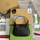1:1 Replica Gucci Jackie 1961 Small Shoulder Bag Black For Women, Women's Bags 10.8in/28cm GG ‎636709 10O0G 1000