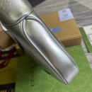 1:1 Replica Gucci Jackie 1961 Small Shoulder Bag Silver For Women, Women's Bags 10.8in/28cm GG