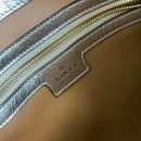 1:1 Replica Gucci Jackie 1961 Small Shoulder Bag Silver For Women, Women's Bags 10.8in/28cm GG