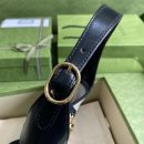 1:1 Replica Gucci Jackie 1961 Small Shoulder Bag White With Black 11in/28cm 636706 10OBG 9099