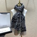 Gucci Jacquard Wool Scarf Dark Blue and Ivory Scarf 220cm/86.7in 644365 4G718 4178 
