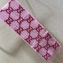 Gucci Jacquard Wool Scarf Pink and Ivory Scarf 220cm/86.7in 644365 3GA69 5878 