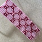 Gucci Jacquard Wool Scarf Pink and Ivory Scarf 220cm/86.7in 644365 3GA69 5878 