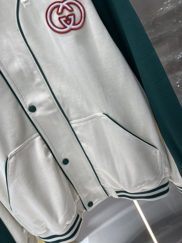 Gucci Jersey With Zipper Jacket Green For Women