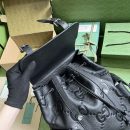 1:1 Replica Gucci Jumbo Gg Backpack Green Khaki/Black For Women 38.5cm / 15.1in 625770 AABZF 3341