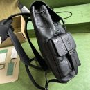 1:1 Replica Gucci Jumbo Gg Backpack Green Khaki/Black For Women 38.5cm / 15.1in 625770 AABZF 3341