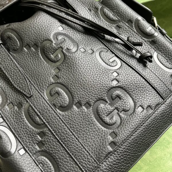1:1 Replica Gucci Jumbo Gg Backpack Green Khaki/Black For Women 38.5cm / 15.1in 625770 AABZF 3341