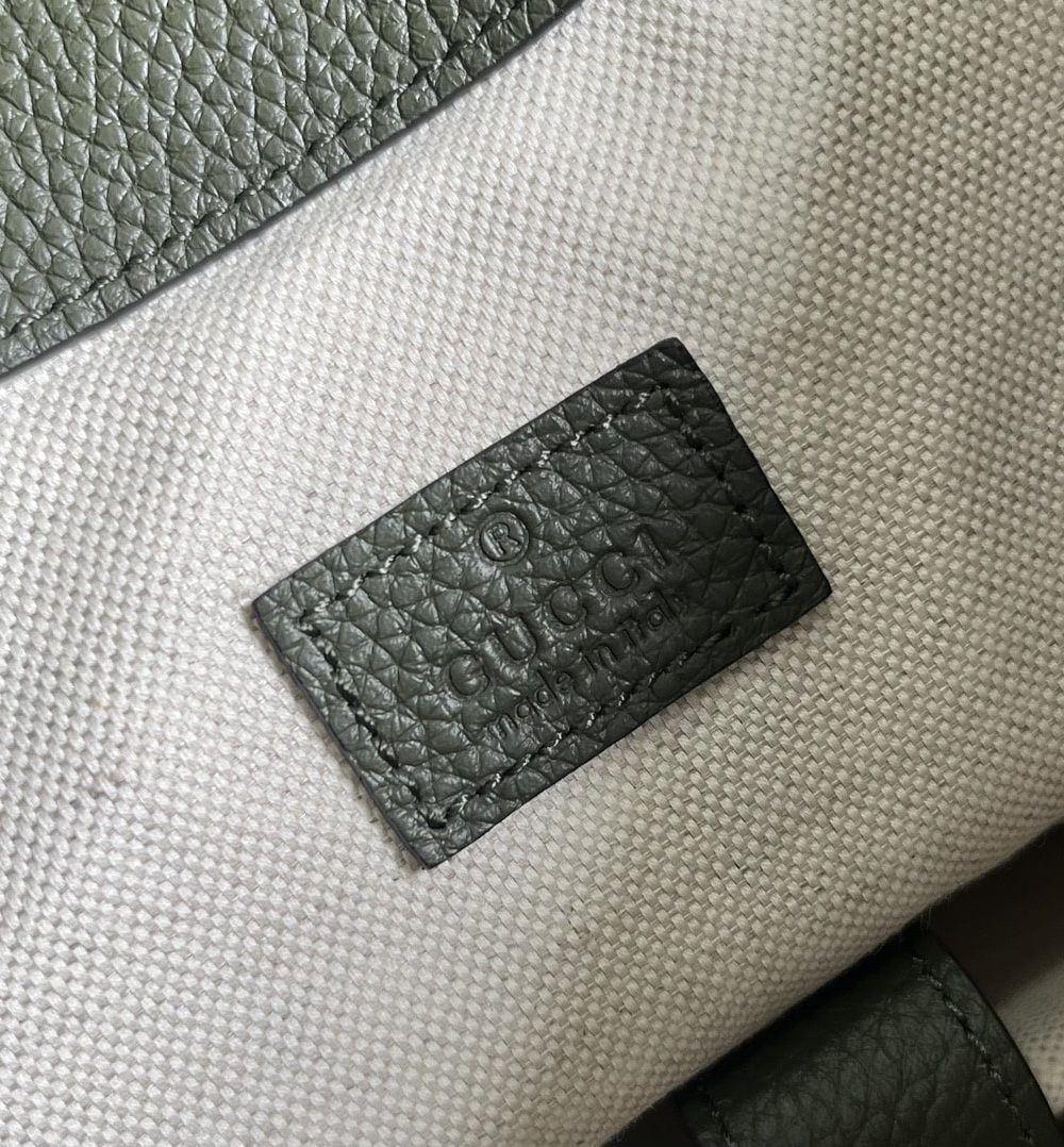 1:1 Replica Gucci Jumbo Gg Backpack Green Khaki/Black For Women 38.5cm / 15.1in 625770 AABZF 3341